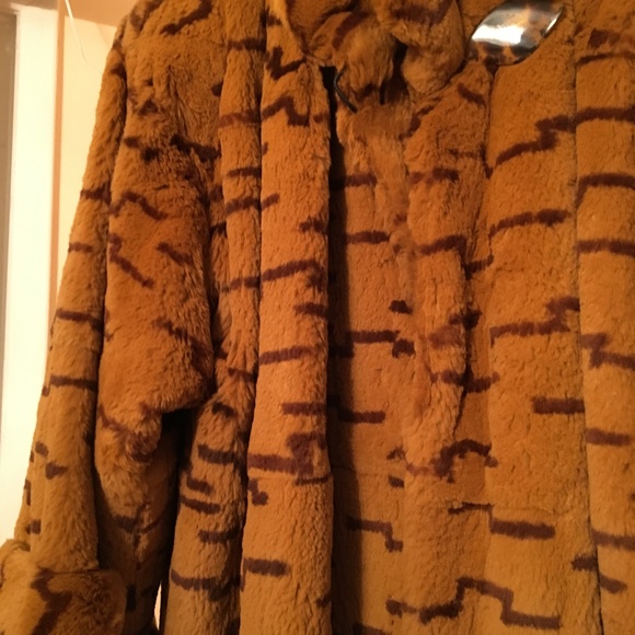 Vintage French Rabbit Fur Coat